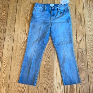 Frame Le High Straight Raw Edge NWT